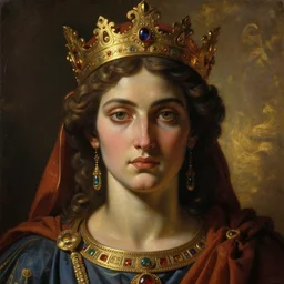 majestic gracious regal evil face portrait, ancient greece, atmospheric lighting, painted, intricate, volumetric lighting, beautiful, rich deep colours masterpiece, golden hour, sharp focus, ultra detailed, by leesha hannigan, ross tran, thierry doizon, kai carpenter, ignacio fernandez rios