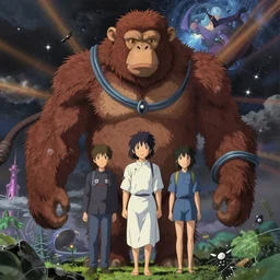 the second coming of harambe as jesus by dan mumford, yusuke murata, makoto shinkai, ross tran, cosmic, heavenly, god rays, intricate detail, cinematic, 8 k, cel shaded, unreal engine, featured on artstation, pixiv