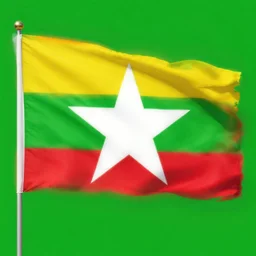 myanmar, flag of burma ( myanmar ), myanmar flag, flag of burma, beautifully drawn and colored, 4 k, 8 k