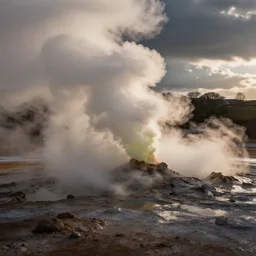 Volcanic sulphur vent in London