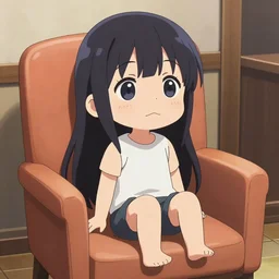 anime waifu chair, perfect to sit on, waifu has a big head, pixiv