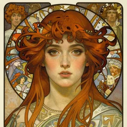 realistic detailed face portrait of the The Magician of the Tarot by Alphonse Mucha, Ayami Kojima, Amano, Charlie Bowater, Karol Bak, Greg Hildebrandt, Jean Delville, and Mark Brooks, Art Nouveau, Neo-Gothic, gothic, Tarot card, rich deep moody colors