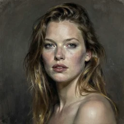 charcoal portrait of kate moss by degas,