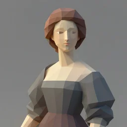 low-poly art by Bouguereau rendered with redshift and octane render unreal engine