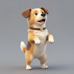 dog stand on his hands. artstation