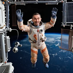 Mr Bean's hilarious hijinx on the international space station