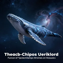 photo realistic cosmic whale
