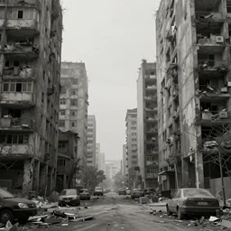 an overgrown post - apocalyptic city street in the style of brutalist architecture in the style of minimalism architecture trending on artstation deviantart pinterest detailed realistic hd 8 k high resolution