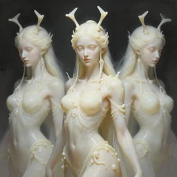 stunning ant goddesses of ghost portrait, translucent, ivory, putrid, fantasy, intricate, elegant, highly detailed, digital painting, artstation, concept art, smooth, sharp focus, illustration, art by afshar petros and krenz cushart and artem demura and tony sandoval