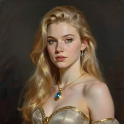royal portrait of zarya from overwatch. school of rembrandt