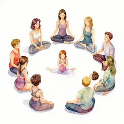 a isometric watercolor yoga illustration james jean, by rossdraws, frank franzzeta, mcbess, sakimichan, brosmin, danton fadeev, steve simpson