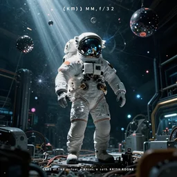 poster by craig mullins astronauts in futuristic dark and empty flash factory underwater. complex and hyperdetailed technical suit. mandelbulb fractal. reflection and dispersion materials. rays and dispersion of light. volumetric light. 5 0 mm, f / 3 2. noise film photo. flash photography. octane render. interstellar movie art