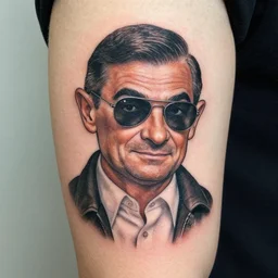 tattoo of mr bean as a street thug