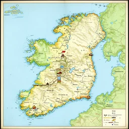 medieval map of ireland