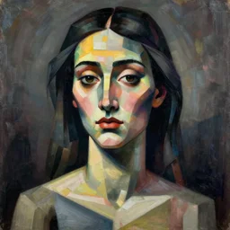 a portrait, art by james jean, cubism,