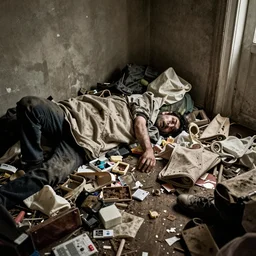 a terrible mess, unsightly, unkempt, disgusting