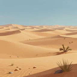 a digital painting of a desert landscape, concept art by tyler edlin, artstation, environmental art, concept art, artstation hq, 2 d game art