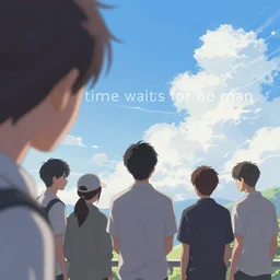 time waits for no man, sharp focus, wide view, smooth, digital illustration, by james jean, by rossdraws, frank franzzeta, mcbess, sakimichan