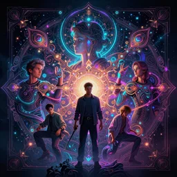 A digital matte intricate illustration concept art of Isaac Clark inspired art by Charlie Bowater and WLOP and Mark Arian and Ross Tran + neon colors, symmetry , intricate complexity, epic composition, magical atmosphere, highly detailed, cinematic lighting + masterpiece, trending on artstation + 8k