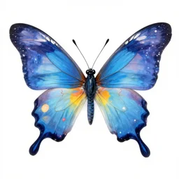 my soul is painted like the wings of butterflies fairy tales of yesterday will grow but never die, inspired by takashi murakami