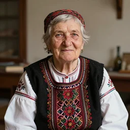 an old eastern european woman, award winning photo by angus mcbean
