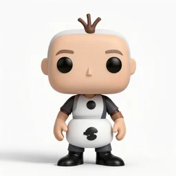 full body 3d render of olaf scholz as a funko pop, studio lighting, white background, blender, trending on artstation, 8k, highly detailed