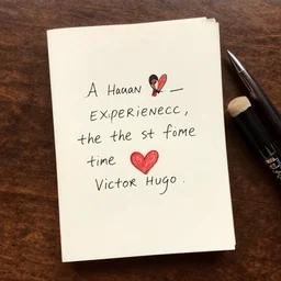 A human experiencing love for the first time, in the style of Victor Hugo