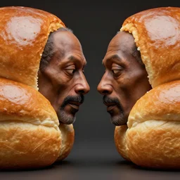 snoop dogg face between two giant buns, ef 8 5 mm f 1. 8 usm, bionic scifi alexandre ferra, hyper detailed, digital art, trending in artstation, cinematic lighting, studio quality, smooth render, unreal engine 5 rendered, octane rendered