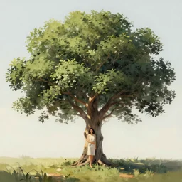 beautiful girl iin full growth, the form of a tree , digital painting, professional art, elegant by Alvarado, Lilia
