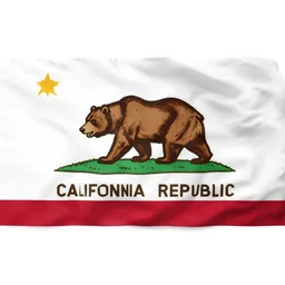 improved flag design for the state of california. new california republic, state flag, fallout ncr emblem, bear with two heads, fallout new vegas
