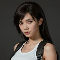 seductive Tifa Lockhart portrait, atmospheric lighting, painted, intricate, highly detailed by Rembrandt