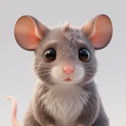 a beautiful half body portrait of a cute young anthropomorphic alien rat fursona. big eyes. character design by cory loftis, fenghua zhong, ryohei hase, ismail inceoglu and ruan jia. volumetric light, detailed, rendered in octane
