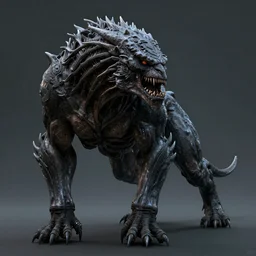 the fearsome predator with its full body concept art, high quality, atmospheric lighting and superb mood