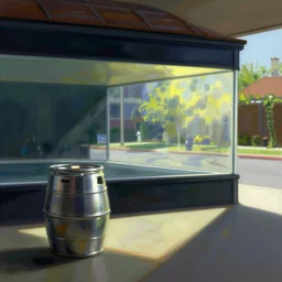 a keg party in the style Edward hopper