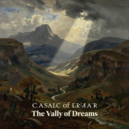 the valley of dreams, artwork by Caspar David Friedrich and Frederic Erwin Church
