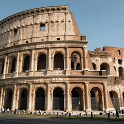 street art mural on a Colosseum