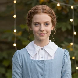 portrait of anne of green gables from series : anne of green gables, fairy lighting, award winning photo