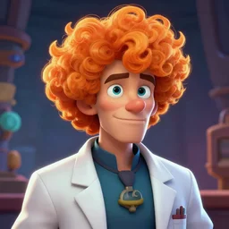 glowwave _ portrait _ of _ curly _ orange _ haired _ mad _ scientist _ man _ from _ borderlands _ 3 _ au _ naturel _ hyper _ detailed _ digital _ art _ trending _ in _ artstation
