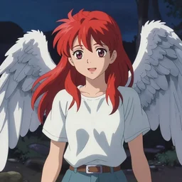 Red hair angel, makoto shinkai