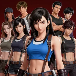 face and body shot of tifa lockhart by WLOP, rossdraws, Logan Cure, Mingchen Shen, BangkuART, sakimichan, yan gisuka, JeonSeok Lee, zeronis, Chengwei Pan on artstation