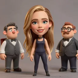 a caricature of cara delevingne as a funny pixar character claymation action figure, high quality, 8 k, soft lighting, diorama, realistic materials, by frank frazetta, simon bisley, jack kirby, marlene dumas