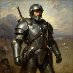 painting of master chief in the style of john martin