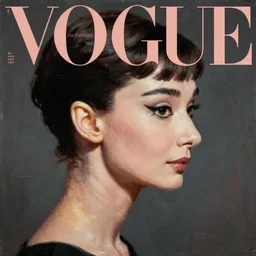 korean audrey hepburn, vogue magazine, elle magazine, ilya kuvshinov, john singer sargent, anime, trending on artstation, oil painting, side profile portrait, intricate