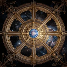 2001 a space odyssey, rococo style, symmetry, hi def and detailed, 8k, HDR, CG Society