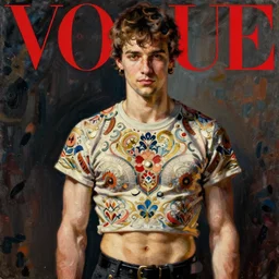 vogue magazine, ilya kuvshinov, shaft anime key visual, trending on artstation, john singer sargent, oil painting, crop top, intricate