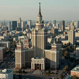 a beautiful epic photo of the city of russian cyberpunk in its hay day, dslr, intricate detail, photo realistic, stunning