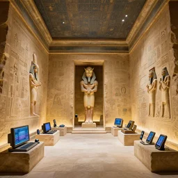 in the glorious egyptian palace there are technological inventions, computers, cell phones, spacecraft, spaceships, time machines recorded in stone.