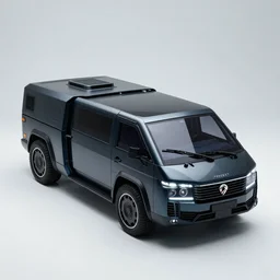 A dark glass and plastic Surface Box Shaped vehicle, scifi Flying Vehicle, bladerunner 2049, PEUGEOT PRESTIGE, armour plates, side lighting, air conditioner, washing machine, pininfarina, hard surface, studio lighting, unreal engine 5, light background