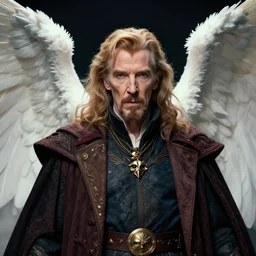 a highly detailed angelic portrait of stephen strange, james gurney, james jean