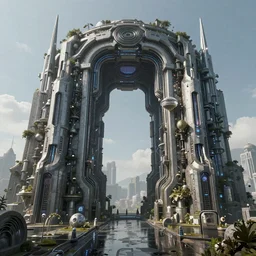 future technology nether portal on a humongous hell biome, fantasy, hyper realism, wet reflections, intricate, digital art, detailed, studio shot, unreal engine 5, octane, high definition, smooth, artstation, behance